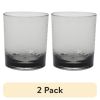 (2 pack) 14-Ounce Tritan Short Hammered Tumbler, Smoke