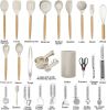 Kitchen Utensils Set 35 PCs Cooking with Grater Spoon