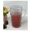 2.5 Quarts Water Pitcher with Lid, Paisley Unbreakable Plastic Pitcher, Drink Pitcher, Juice Pitcher with Spout BPA Free