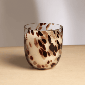 Ethereal Splutter Glass Scented Wax Candle (Option: Brown)